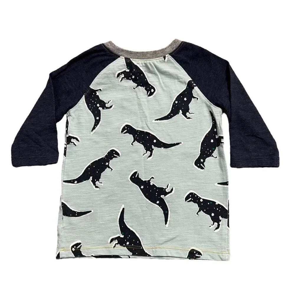 Old Navy 2T Dinosaur Raglan Tee Shirt
